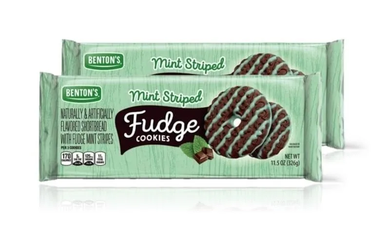 Benton’s Cookies (Pack of 2, Mint Striped Fudge)