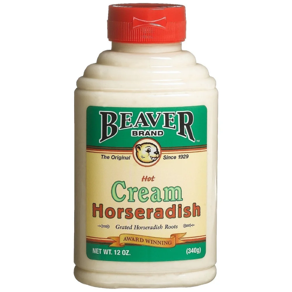 Beaver Brand Cream Style Horseradish 12 OZ Squeezable Bottles (Pack of 2)