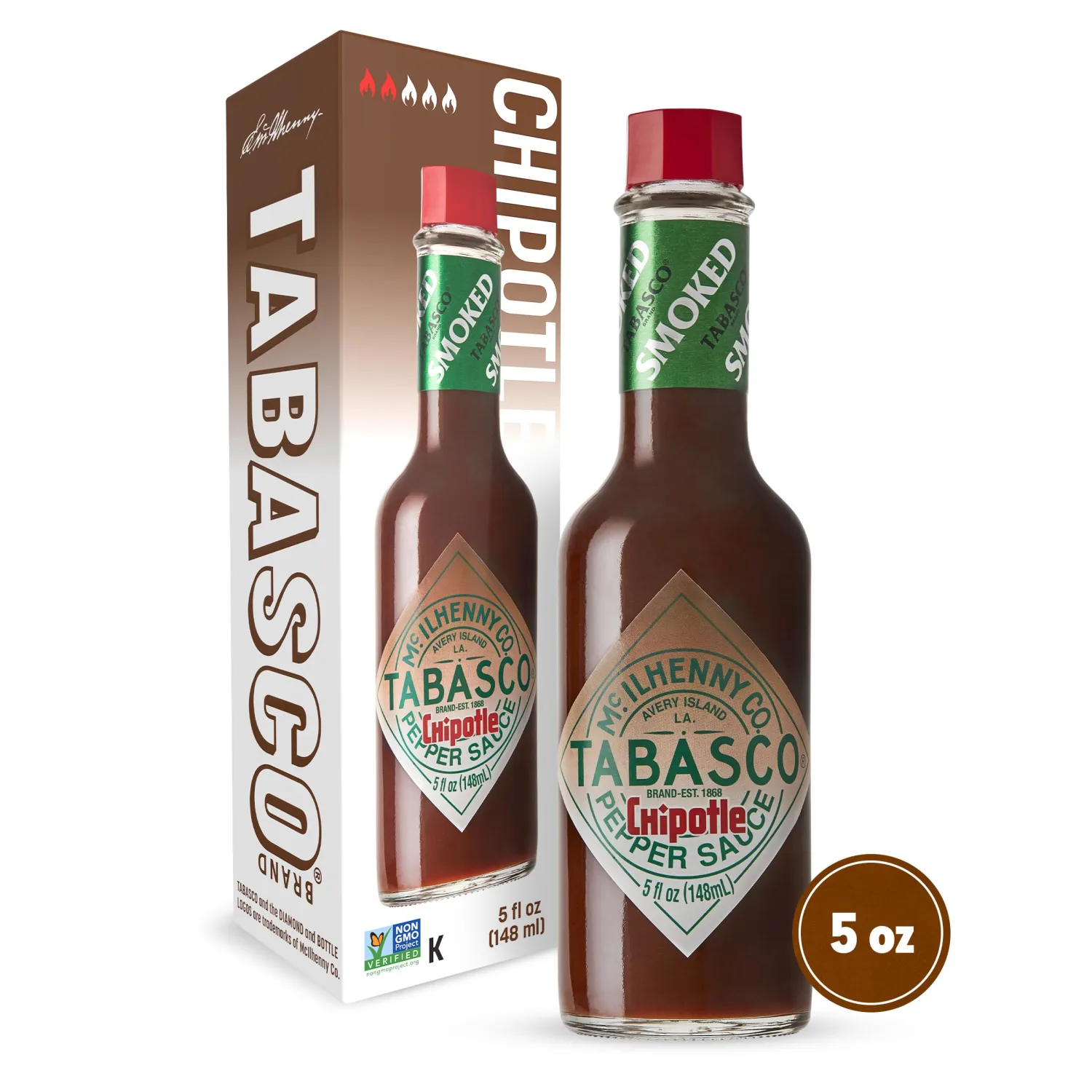McIlhenny Tabasco Chipotle Pepper, 5 Ounce