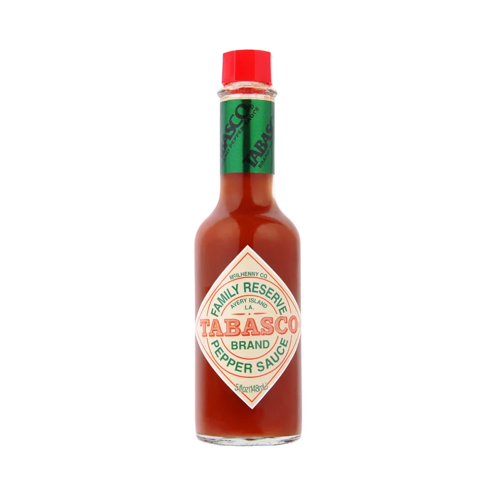 TABASCO® Brand Family Reserve Pepper Sauce, Mild Hot Sauce, Glass Bottle, Exclusive Familial Taste, Hand Selected Pepper Blend & White Wine Vinegar, Great on Chicken Dishes & More, 5 Fl Oz (Pack of 1)