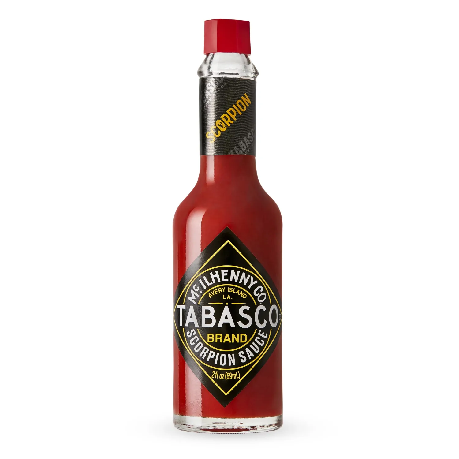 TABASCO Brand Scorpion Sauce, Fiery & Intense Hot Sauce, Glass Bottle, Bold & Hot, Scorpion Pepper, Guava & Pineapple Blend, Great on Tacos & More, 2 Fl Oz (Pack of 1)