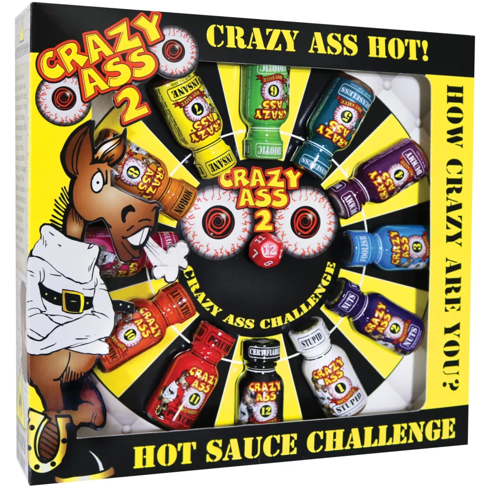 Crazy Hot Sauce Gift Set - Gourmet Challenge Dice Game - Prefect Premium Gourmet Gifts for Men.