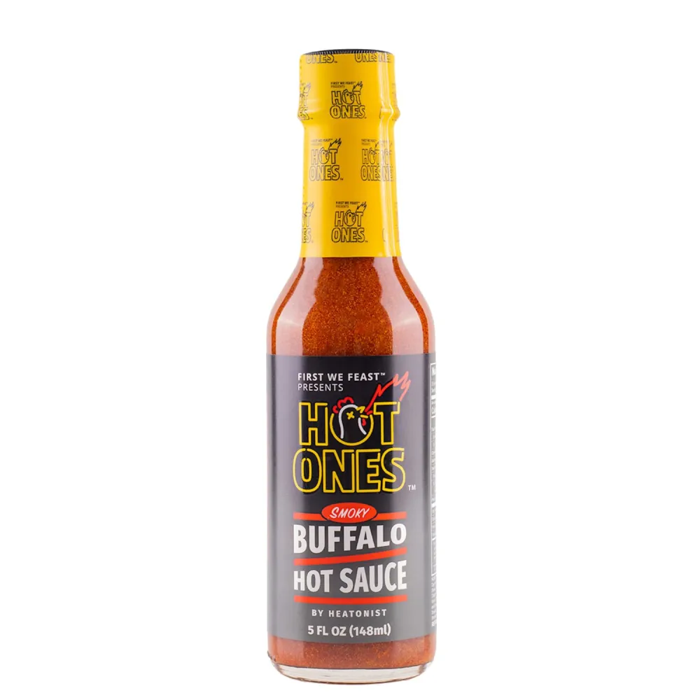 Season 24 Smoky Buffalo Hot Ones Hot Sauce, Subtle-Heat with Flavors of Cayenne, Chipotle & Red Bell Peppers, Made With All Natural Ingredients, 5 fl oz Bottle (1-Pack)