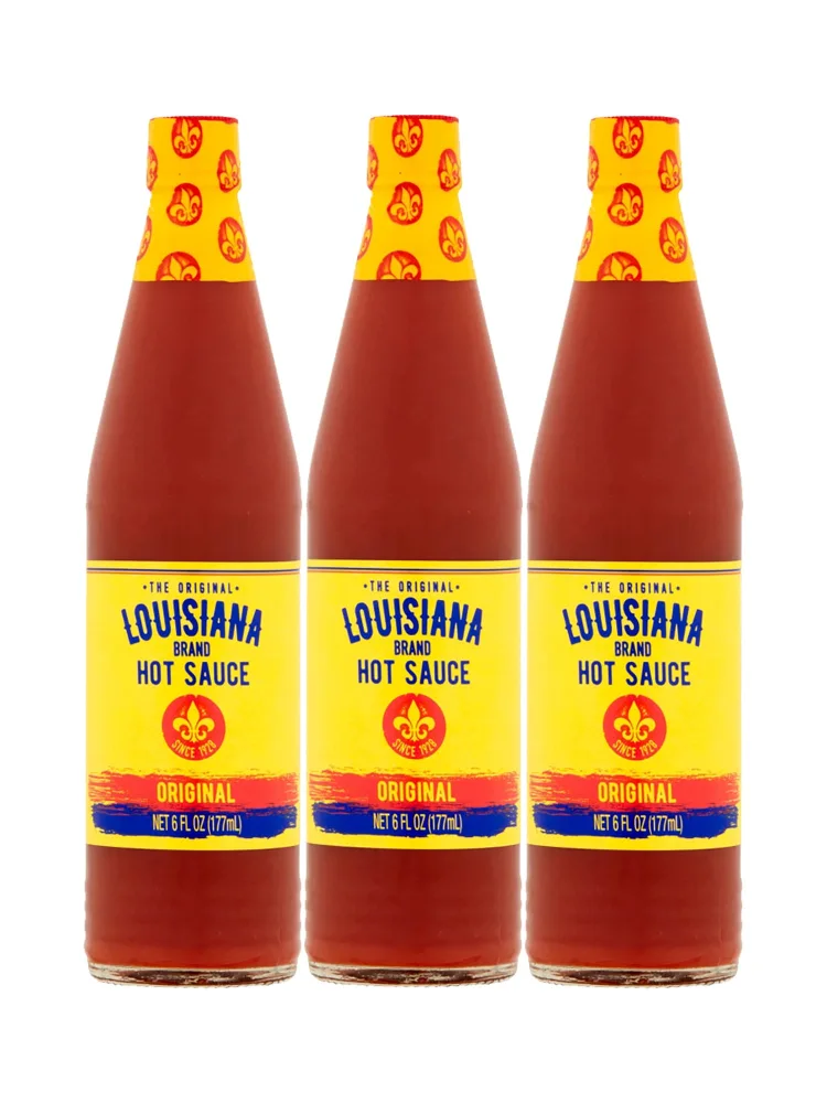Louisiana Brand Hot Sauce, The Original Perfect Hot Sauce (6 Ounce (Pack of 3))