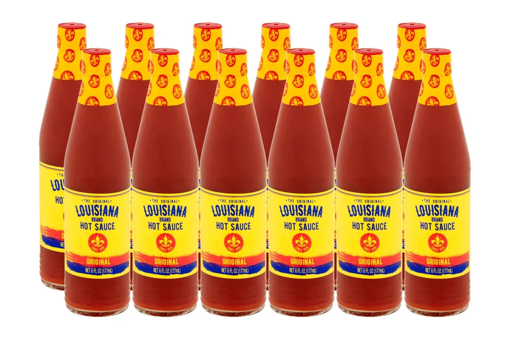 Louisiana Brand Hot Sauce, The Original Perfect Hot Sauce (6 Ounce (Pack of 12))