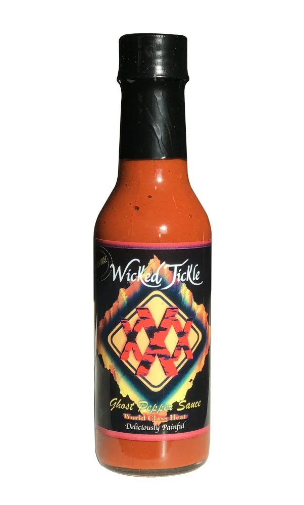 Ghost Pepper Hot Sauce Wicked Tickle XXX Extreme Heat Worlds Hottest Chipotle Sauce