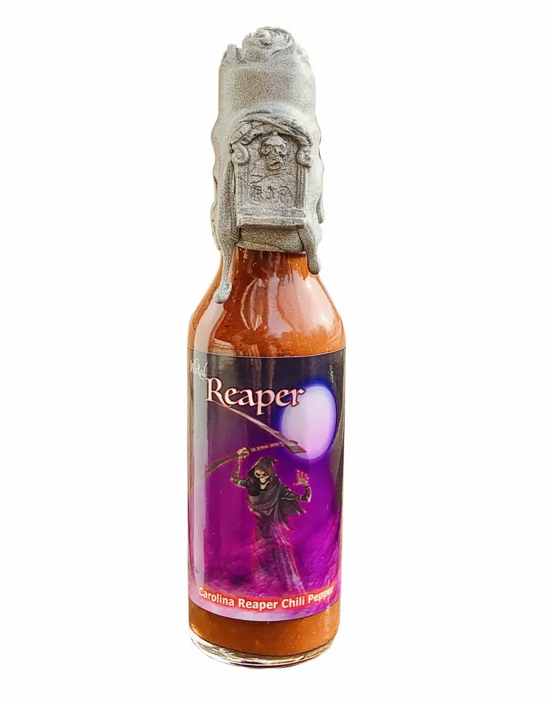 Wicked Reaper Reserve World's Hottest Chili Pepper Carolina Reaper Hot Sauce (Silver)