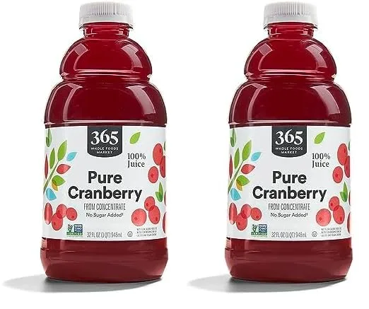 365 by Whole Foods Market, Juice Cranberry, 32 Fl Oz (Pack of 2)