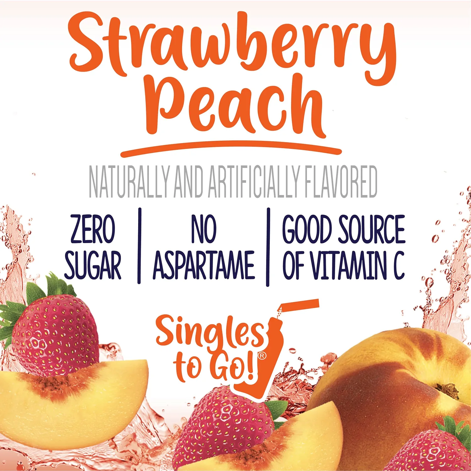 Welch's Singles To Go Water Drink Mix - Powder Stick Packets, Strawberry Peach, 6 Packets per Box, 12 Boxes for 72 Total Packets