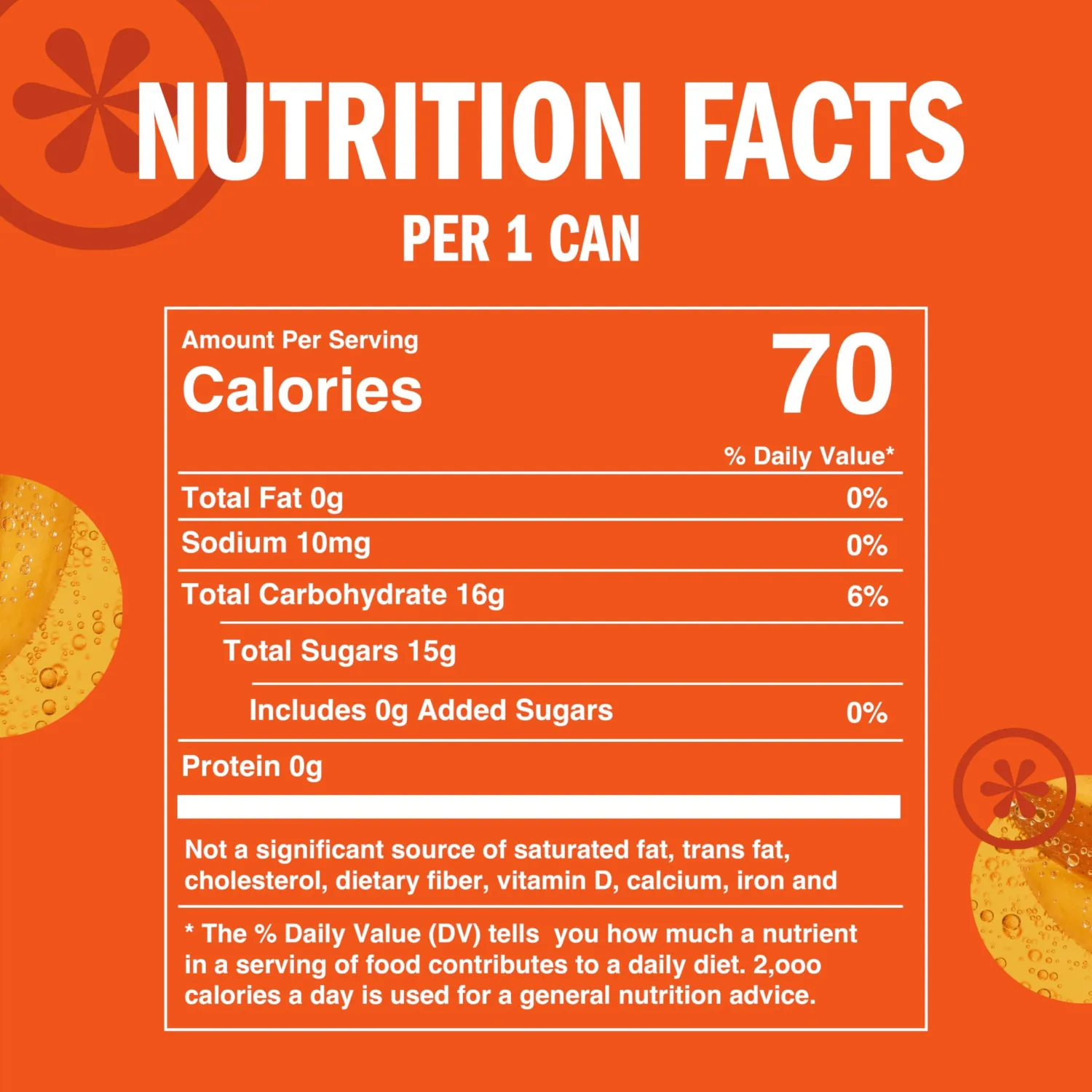 IZZE Sparkling Juice Beverage Blend, Mango, No Sugar Added, 8.4 FL OZ, 24 Cans