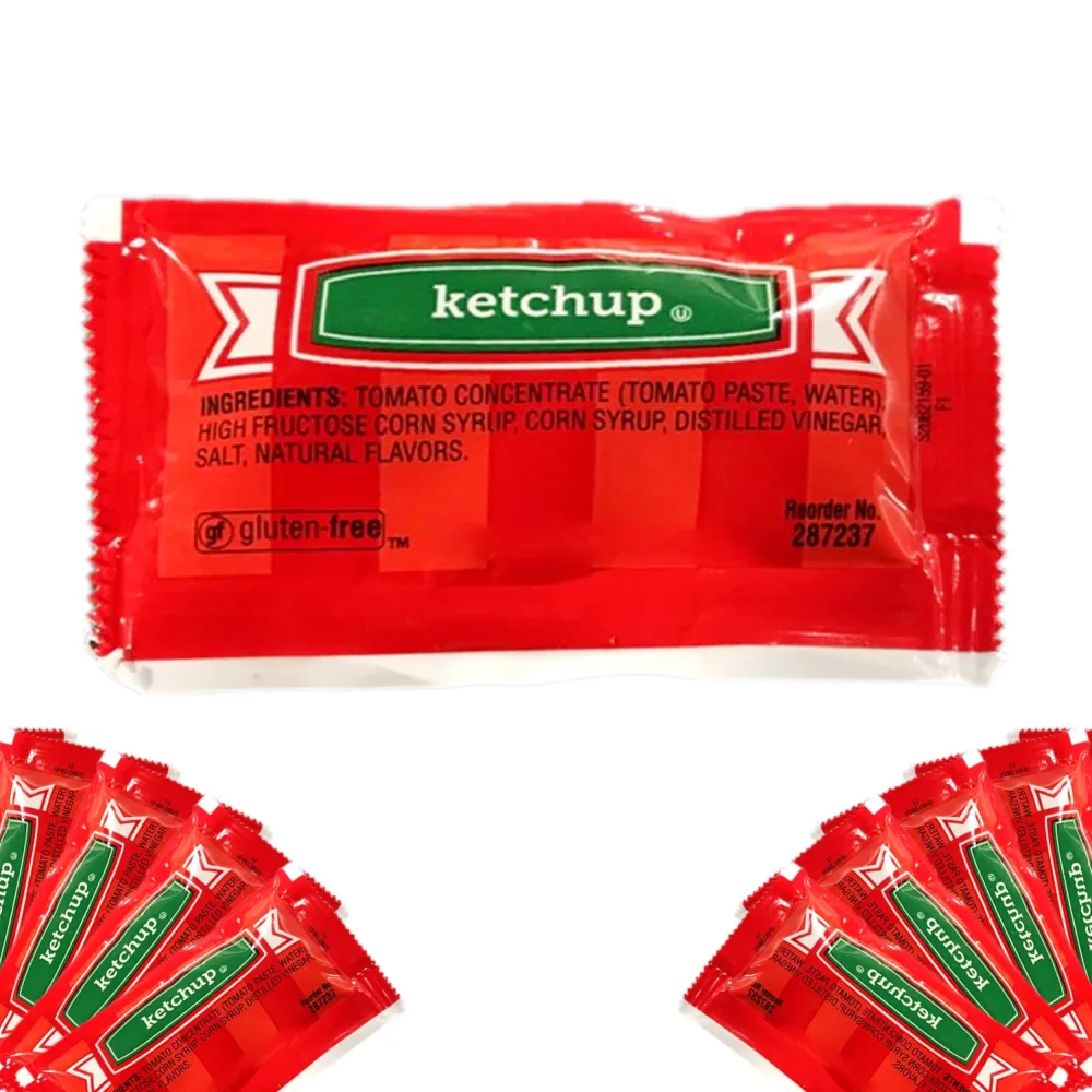 Choice Ketchup, Packets, 7 Gm, 100/Case. (CEKetchupPacks-100CT) (Packaging May Vary)