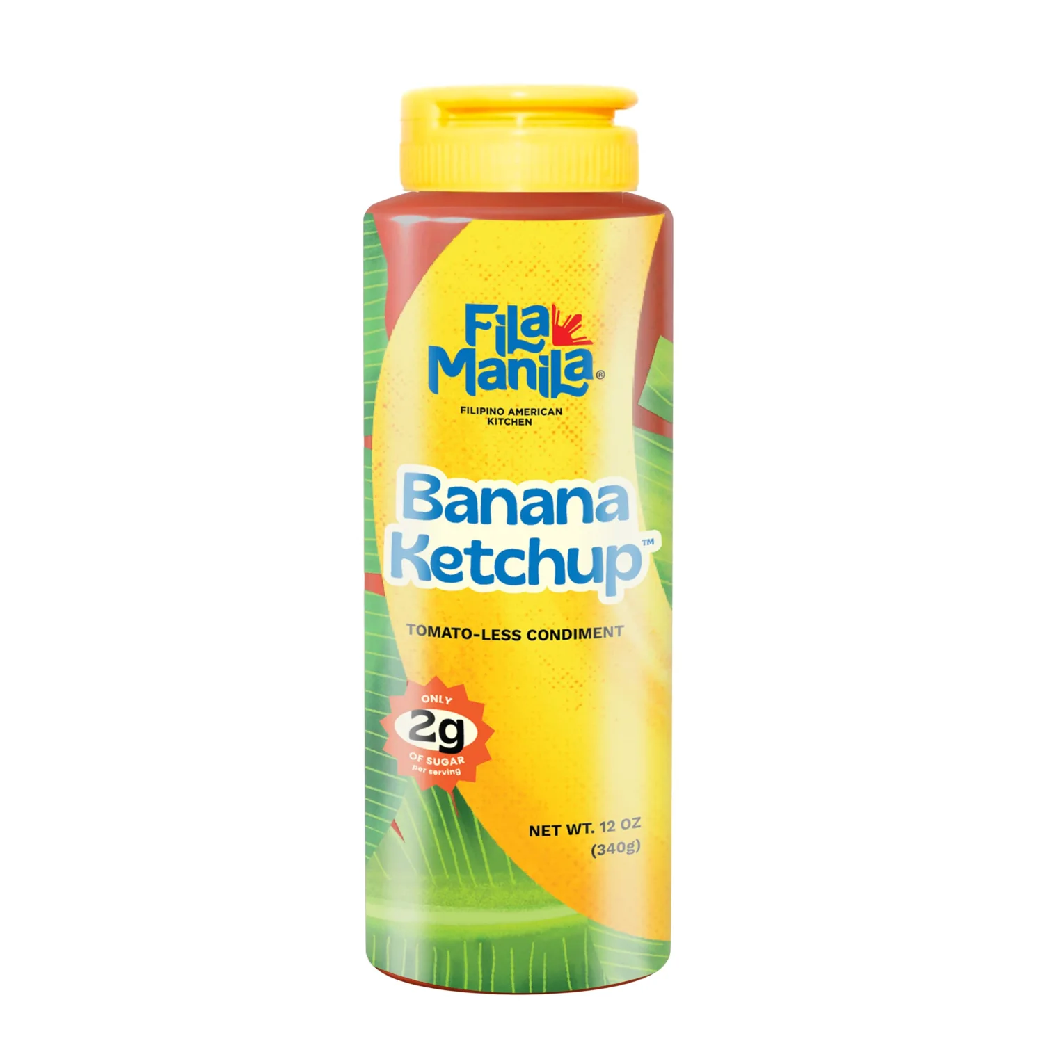 Fila Manila Banana Ketchup – Filipino Sauce & Condiment – 12 oz jar, Mild, Vegan, No MSG, No Sugar Added, Gluten Free, Dairy Free, Made in the USA, Banana Ketchup, 1 Count (Pack of 1)