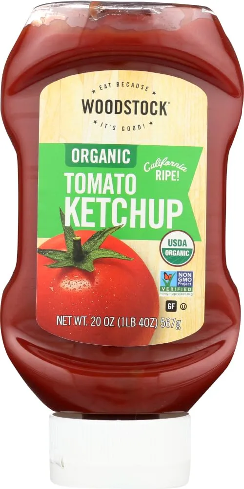 Woodstock Farms Organic Tomato Ketchup 20 Ounces (2 Pack)