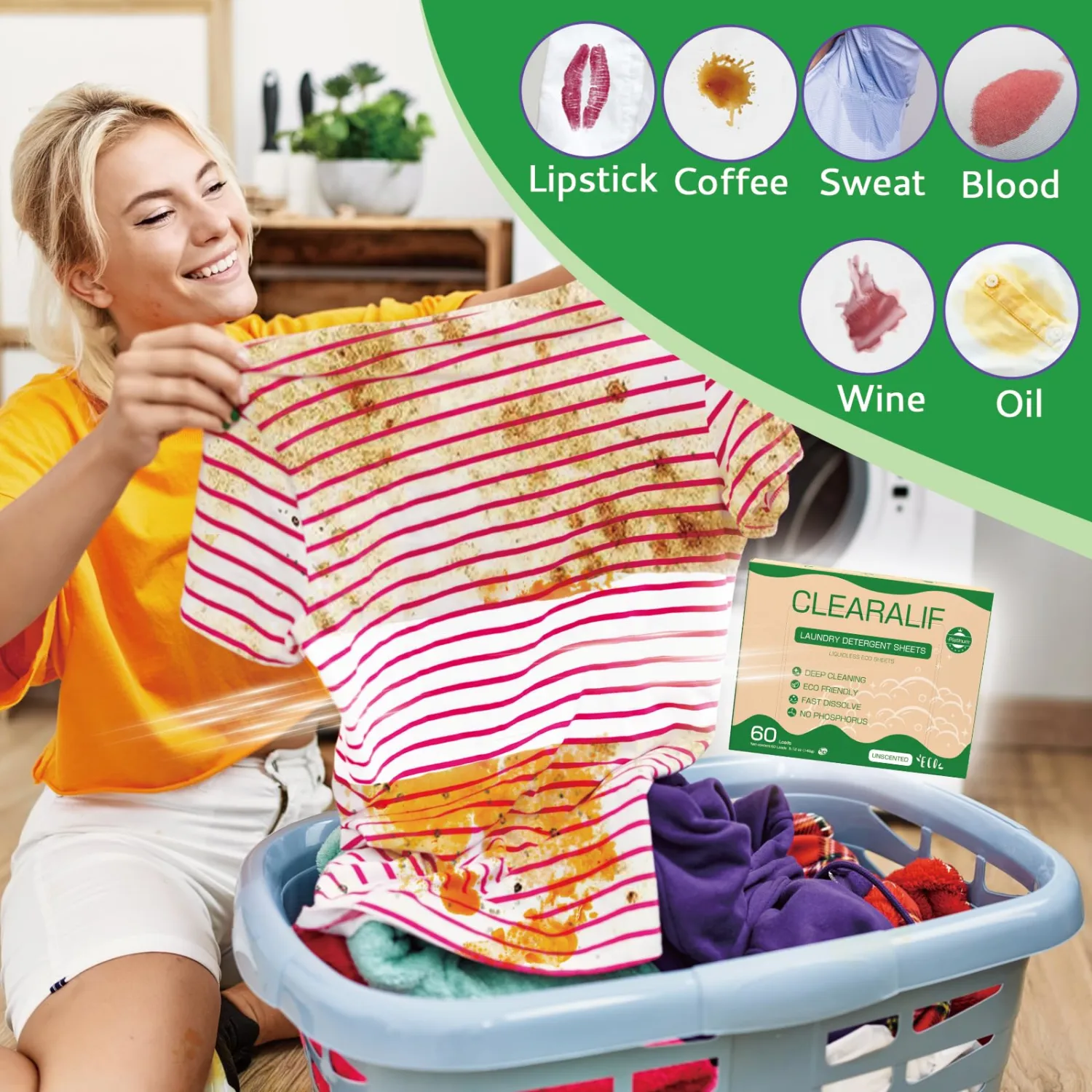 CROS 180 Loads Laundry Detergent Sheets Fresh Scent, for Travel, Home, Apartment, Dorm, Laundry Detergent Strips Eco Friendly, Hypoallergenic, Liquidless Washing Supplies