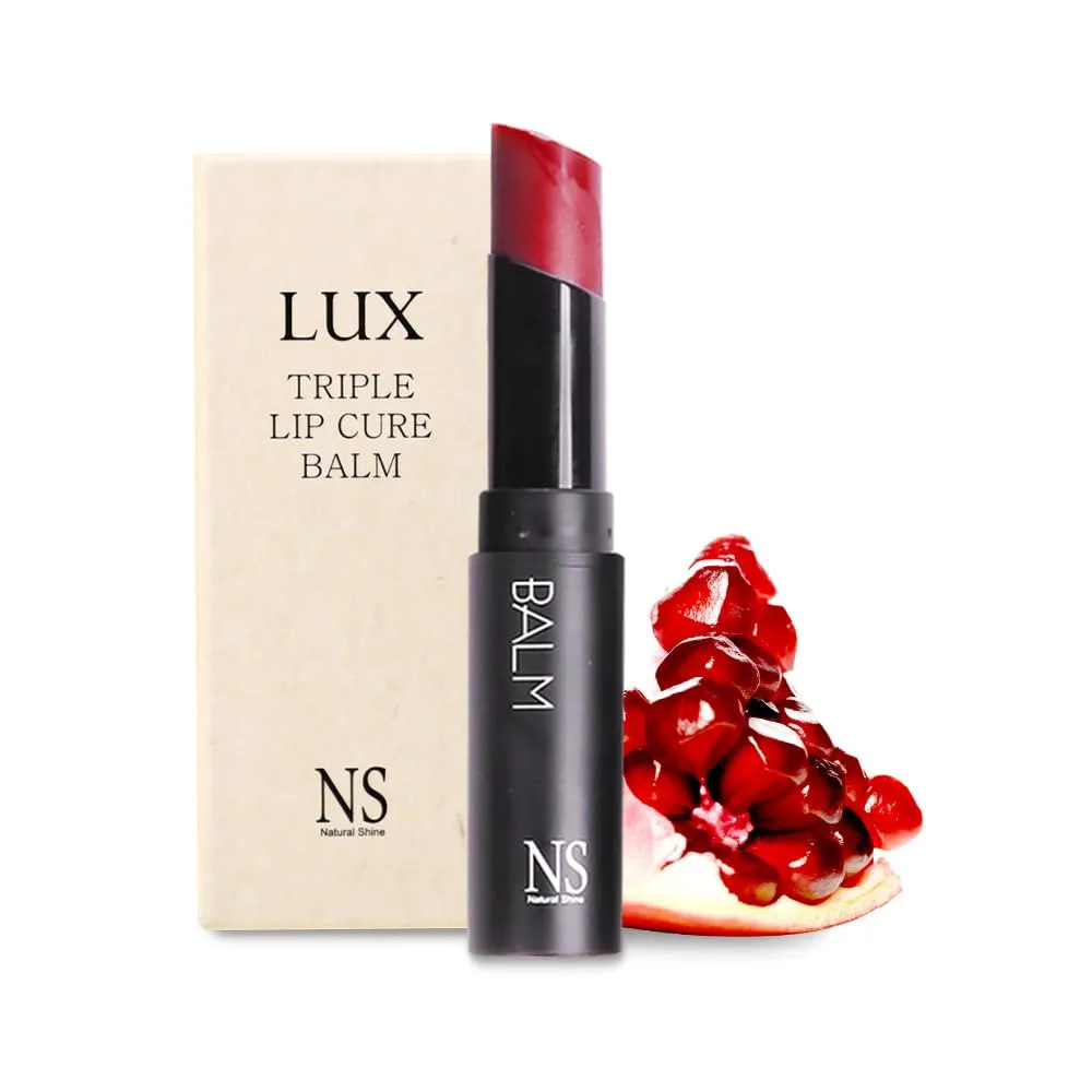 4 million units sold in Korea, Natural Tinted Korean Lip Balm, Petroleum/Paraben Free, Lip Butter | Lux Triple Lip Cure Balm (0.17 oz) (HERA (Pink Red))