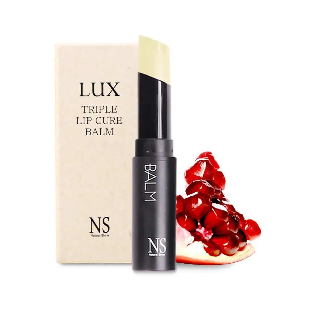4 million units sold in Korea, Natural Tinted Korean Lip Balm, Petroleum/Paraben Free, Lip Butter | Lux Triple Lip Cure Balm (0.17 oz) (Pure)