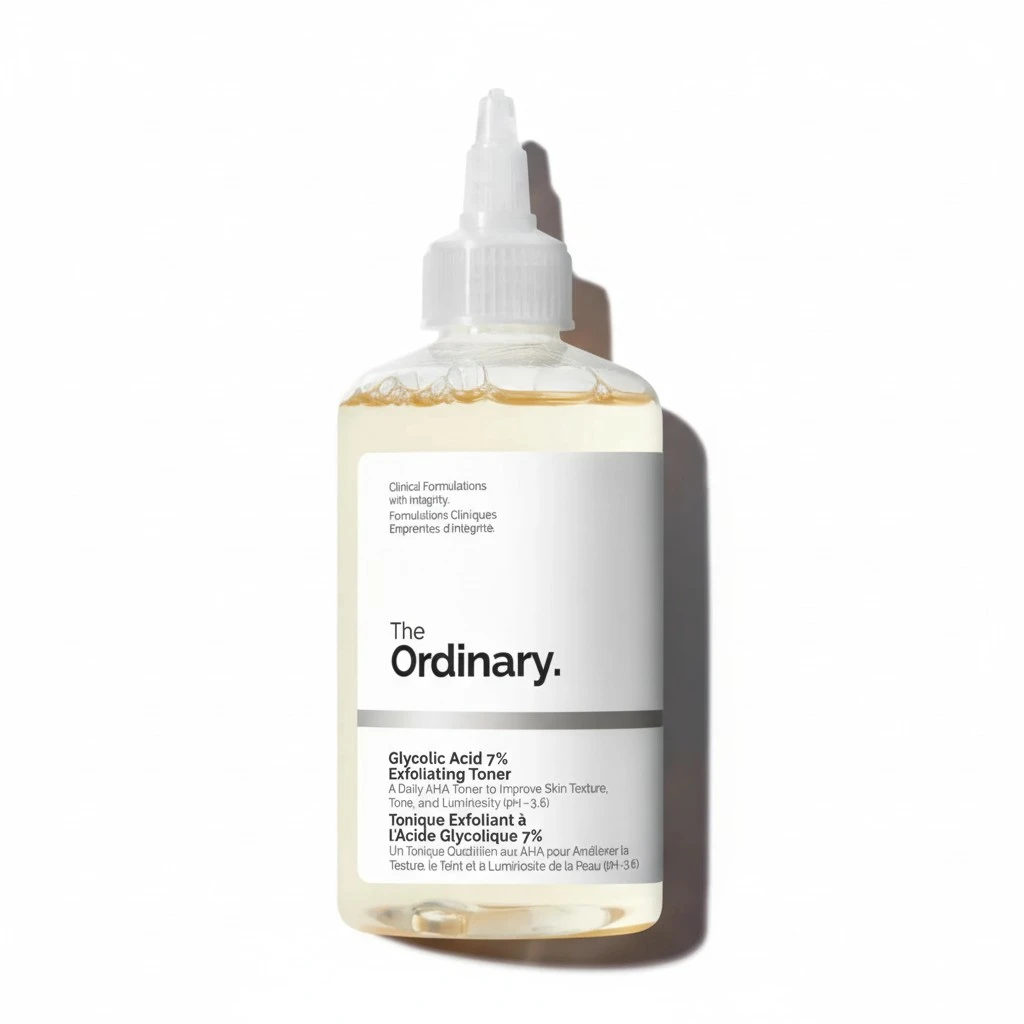 The Ordinary Glycolic Acid 7% Exfoliating Toner, Brightening and Smoothing Daily Toner for More Even-Looking Skin Tone