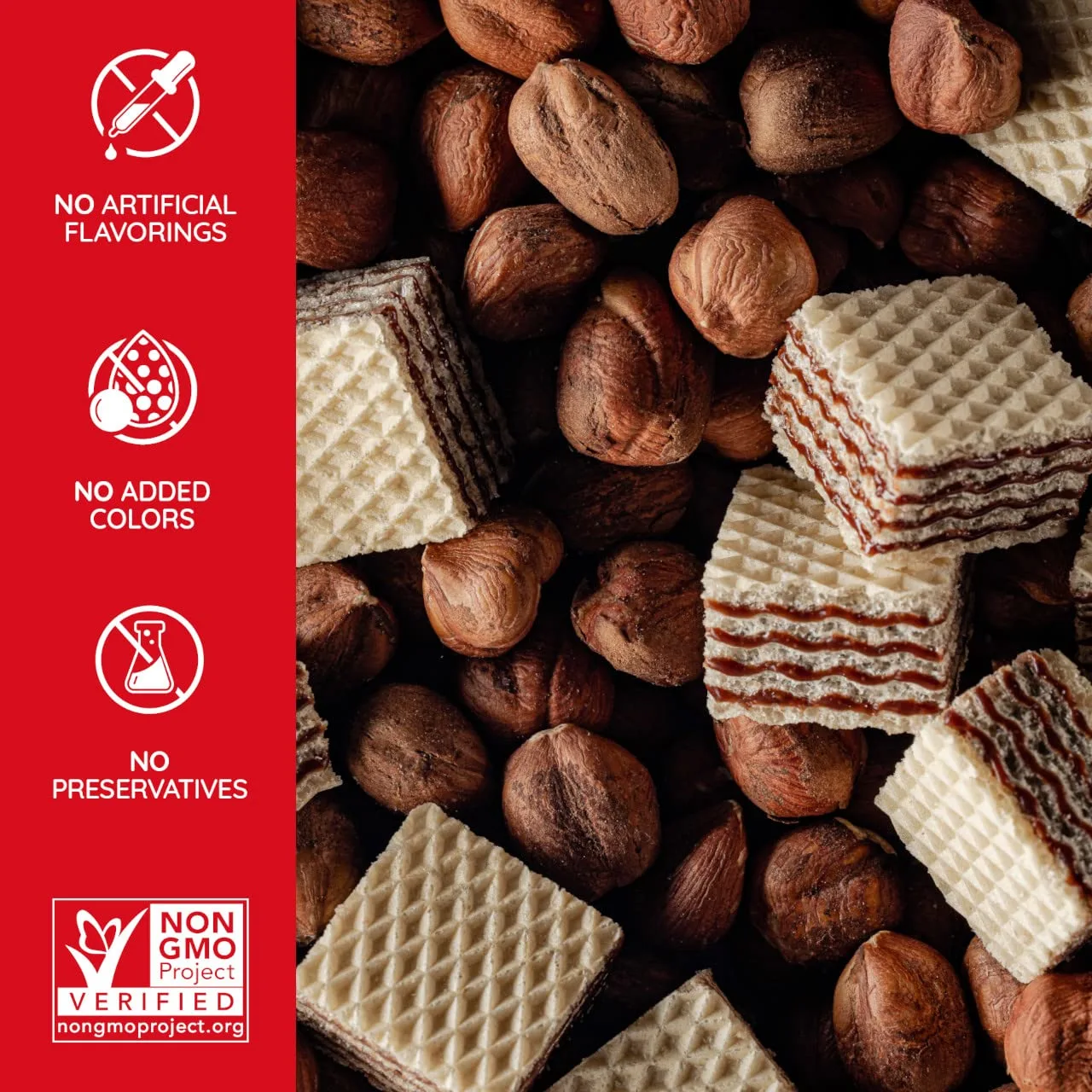 Loacker Quadratini Bite Size Wafer Cookies Hazelnut - 8.82 oz