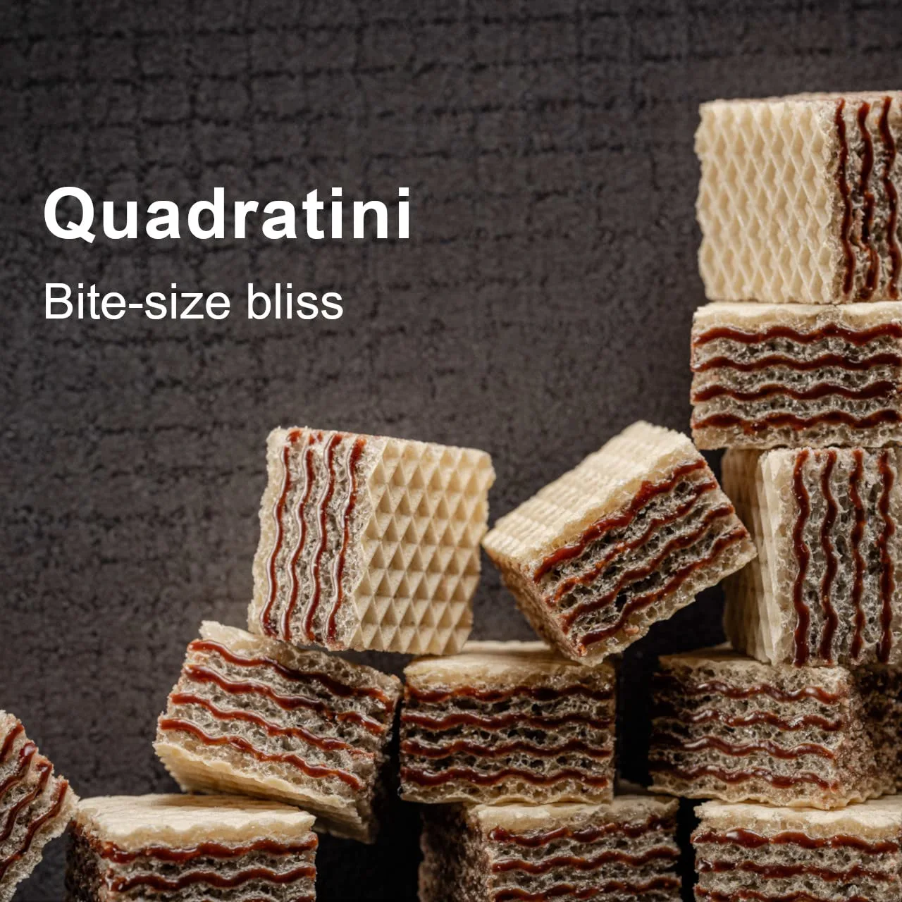 Loacker Quadratini Tiramisu' Wafer, 220g/7.76oz