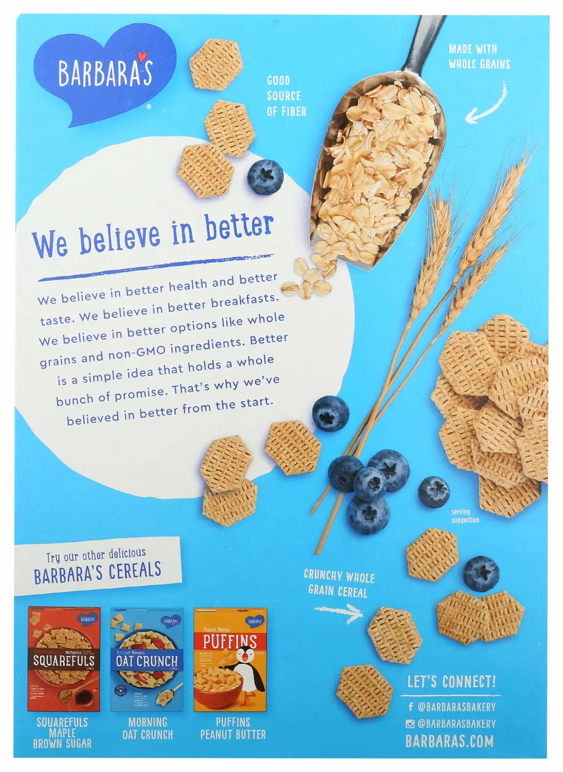 Barbara's Bakery Multigrain Spoonfuls Cereal, Original, 14 Ounce
