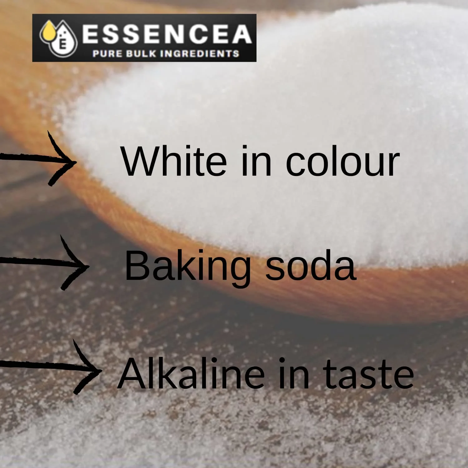 Sodium Bicarbonate 5lb, Baking Soda by Essencea Pure Bulk Ingredients | Bulk Bag | Multipurpose Uses | Food Grade | Can be used for cleaning (80 Ounces)