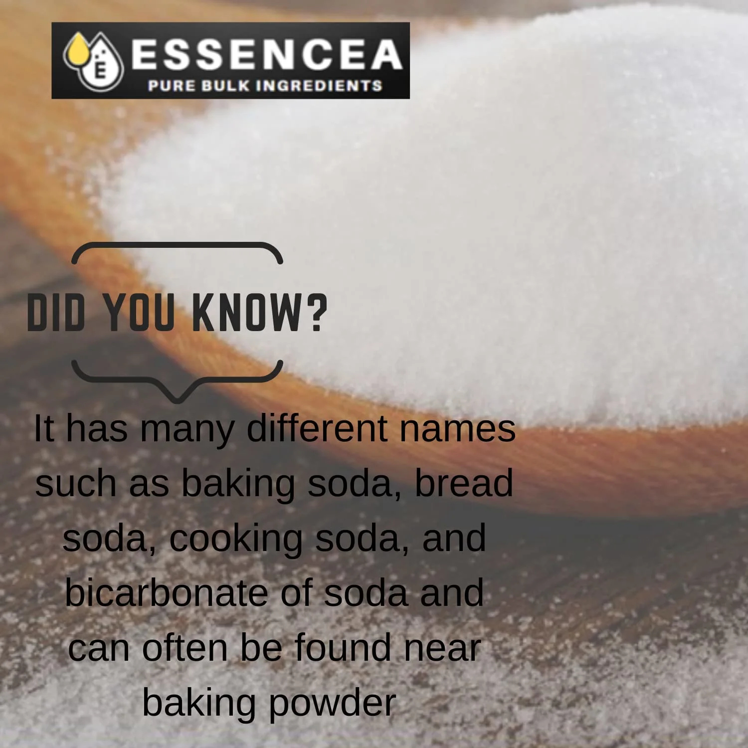 Sodium Bicarbonate 5lb, Baking Soda by Essencea Pure Bulk Ingredients | Bulk Bag | Multipurpose Uses | Food Grade | Can be used for cleaning (80 Ounces)