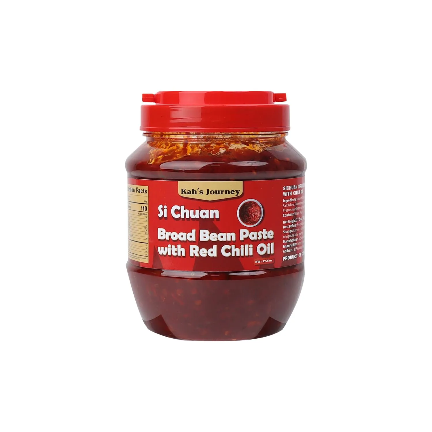 Sichuan Pixian Broad Bean Paste with Red Chili Oil - 17.6 oz - Mild