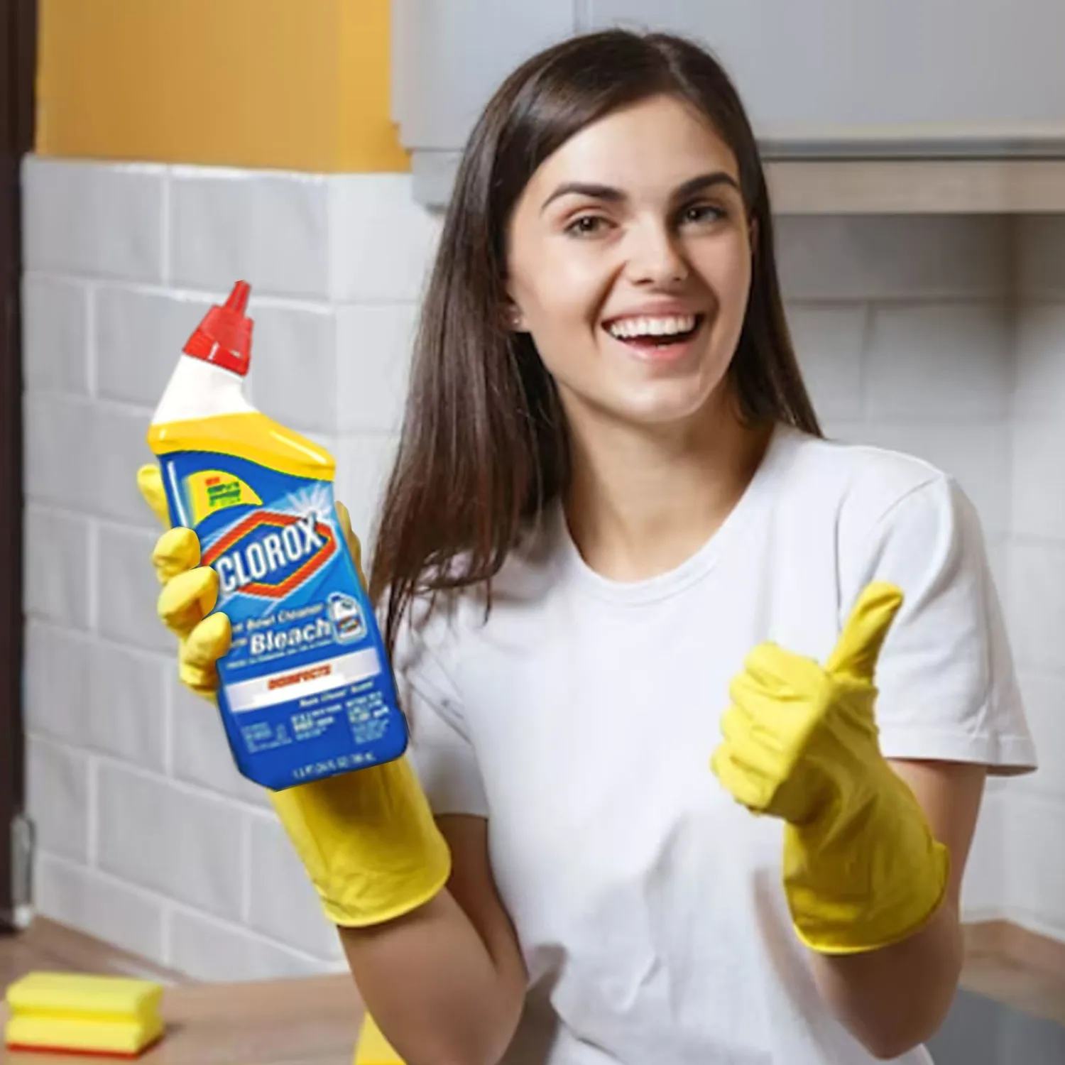 Toilet Bowl Cleaner with Bleach Rain Clean Gel 24oz. 3 Pack in The Award Box