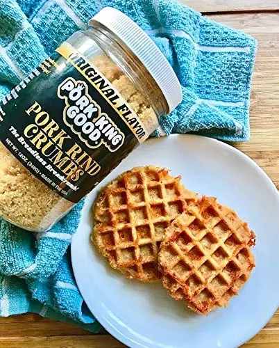 Pork King Good Unseasoned Pork Rind Breadcrumbs (Low Carb Keto Diet)! Perfect For Ketogenic, Paleo, Gluten-Free, Sugar Free and Bariatric Diets. Carb free!