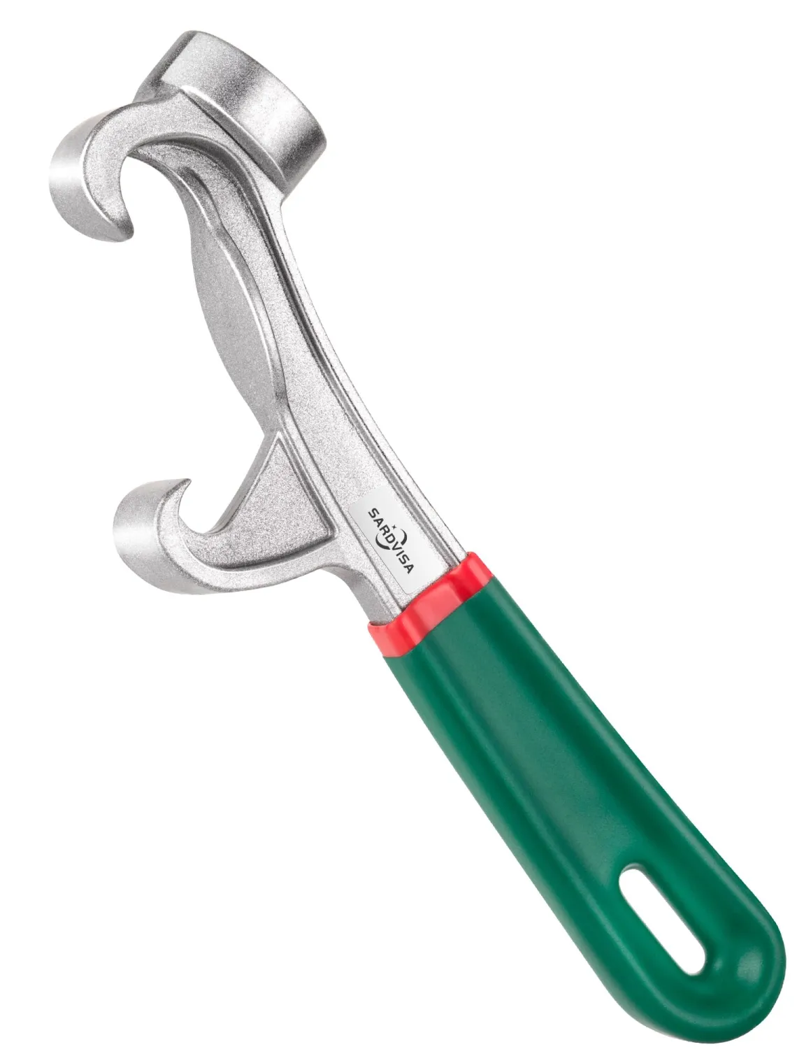 Upgraded Bucket Opener Tool 5 Gallon, 8.5 Inch Aluminum Paint Bucket Lid Opener Wrench with Non-slip Rubber Handle Grip, Metal Can Opener Lid Pail Remover Tool for Home Industrial