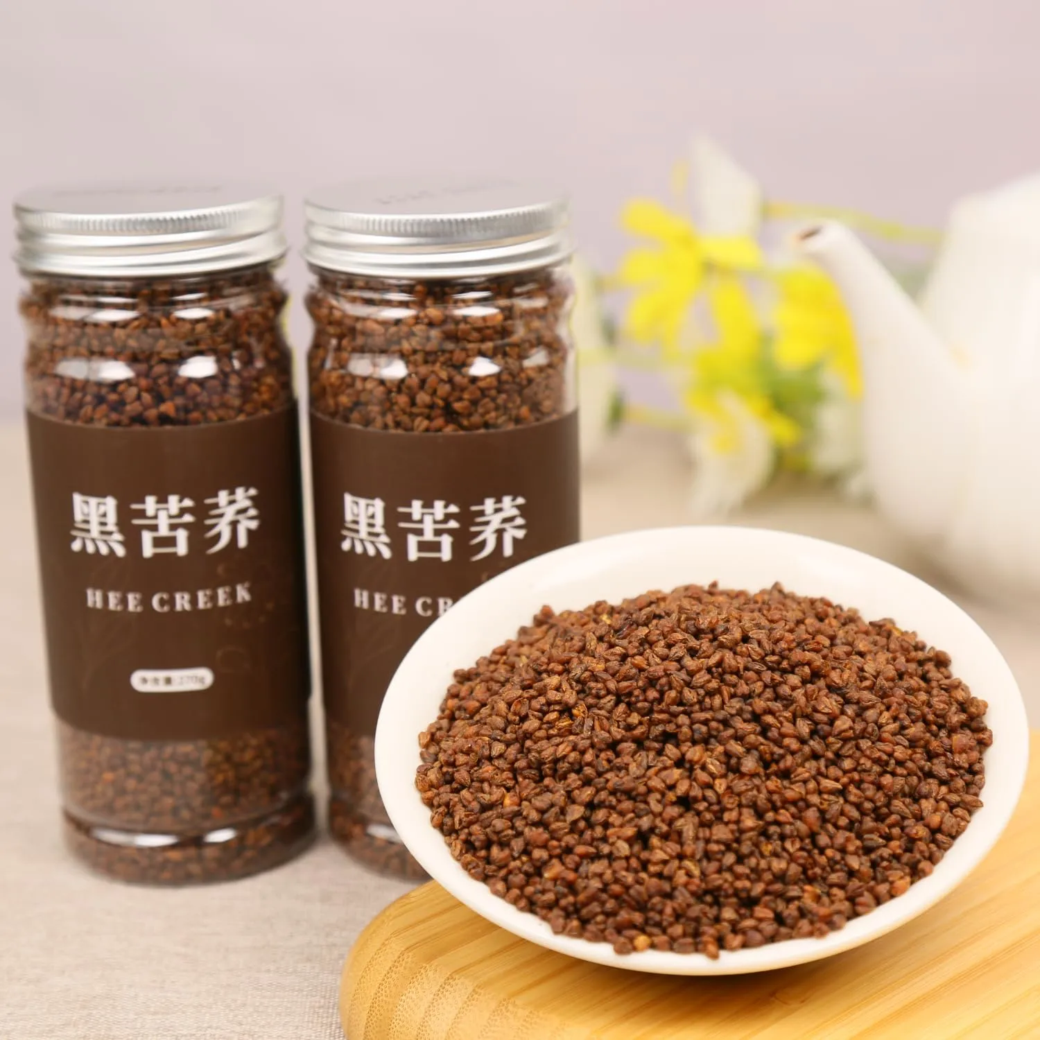 Himalayan Buckwheat Tartary 540g/19oz black tartary buckwheat Caffeine Free 100% Natural Gluten-Free 黑苦荞 苦荞茶