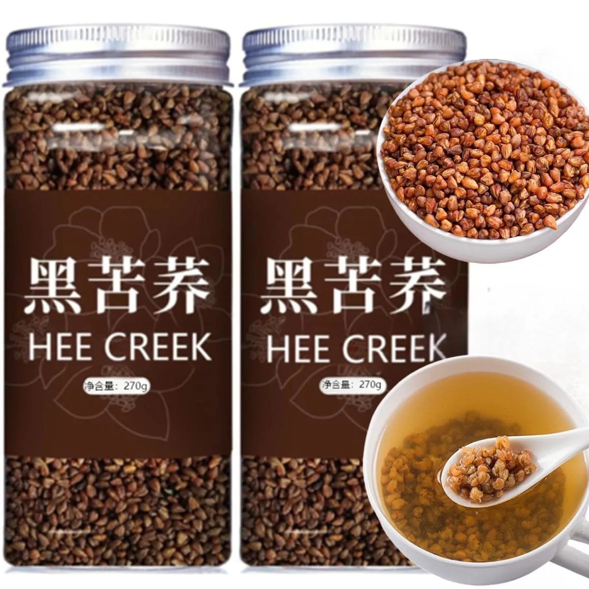 Himalayan Buckwheat Tartary 540g/19oz black tartary buckwheat Caffeine Free 100% Natural Gluten-Free 黑苦荞 苦荞茶