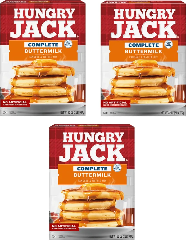 Generic.Hungry.Jack - Complete Buttermilk Pancake & Waffle Mix - 32 Oz Box - Pack of 3
