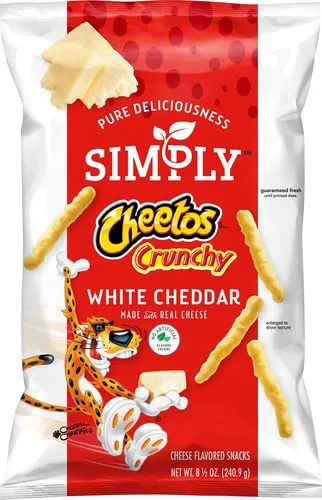 Simply Cheetos Crunchy White Cheddar, 8.5 Oz