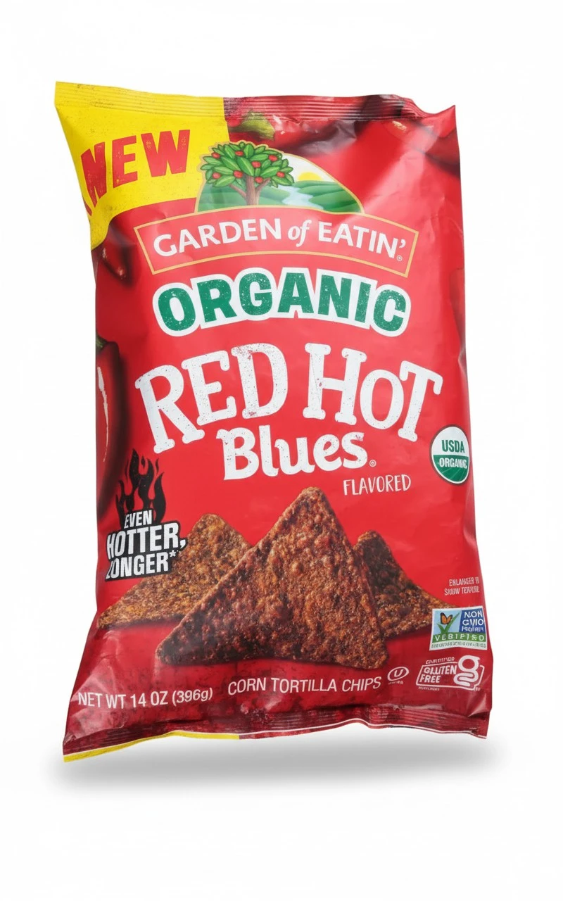 Garden of Eatin' Organic Red Hot Blues Blue Corn Tortilla Chip 14 oz