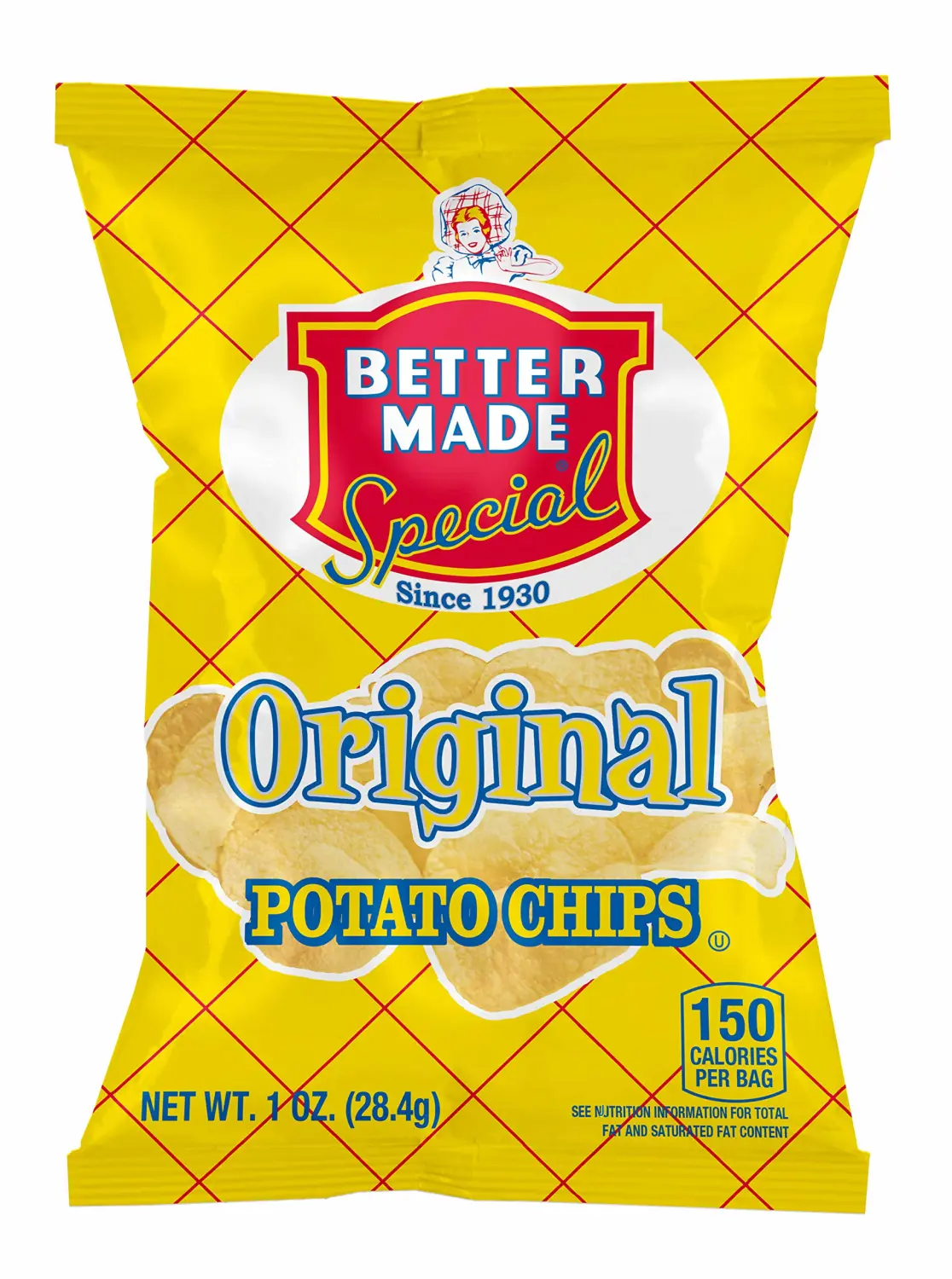 Better Made Special Potato Chips (Original) - 50 Pack - 50 x 1 oz. Bags - Crunchy, Individual Snacks Made from Fresh Potatoes - Family Owned and Operated