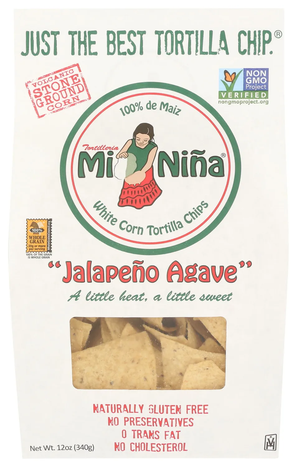 Mi Nina Jalapeno Agave Tortilla Chips, 12 oz