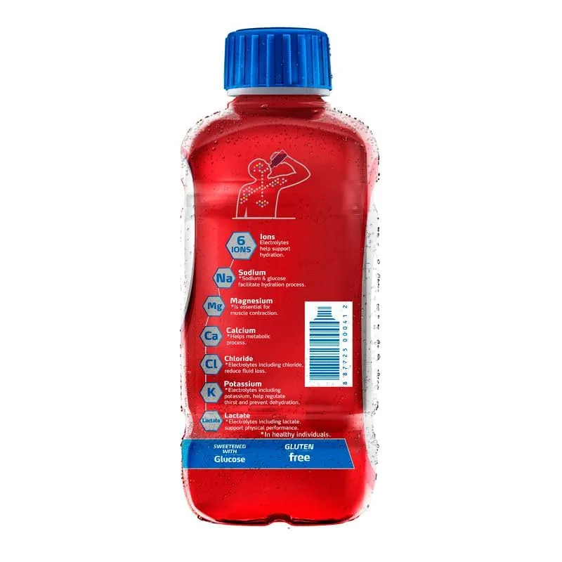 Electrolit Electrolyte Hydration & Recovery Drink, 21oz, Hibiscus/Jamaica, 12 Pack