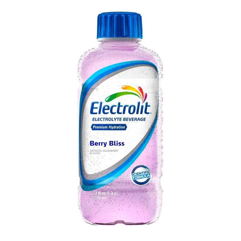 Electrolit Electrolyte Hydration & Recovery Drink, 21oz, Berry Bliss, 12 Pack
