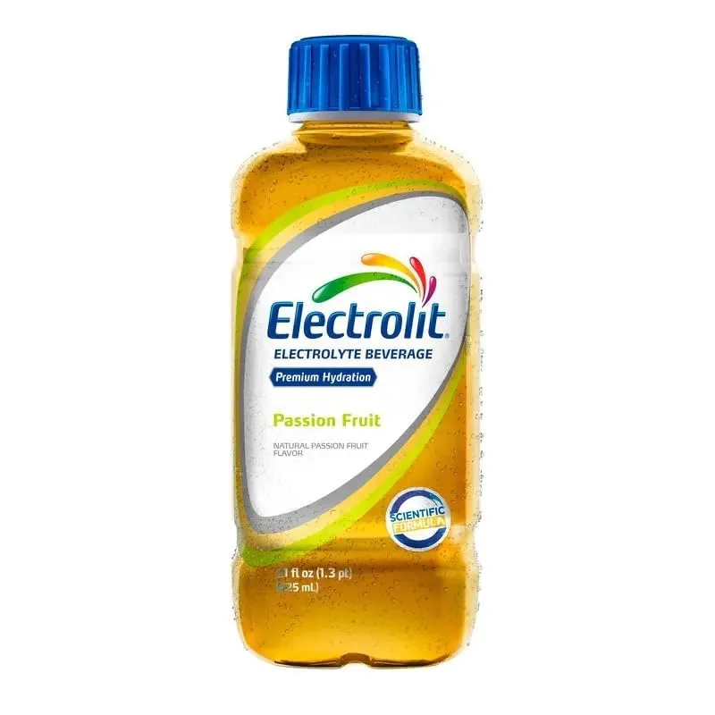 Electrolit Hydration Electrolyte Drinks, Sports Beverages with Electrolytes, 12 Pack (Passion Fruit)
