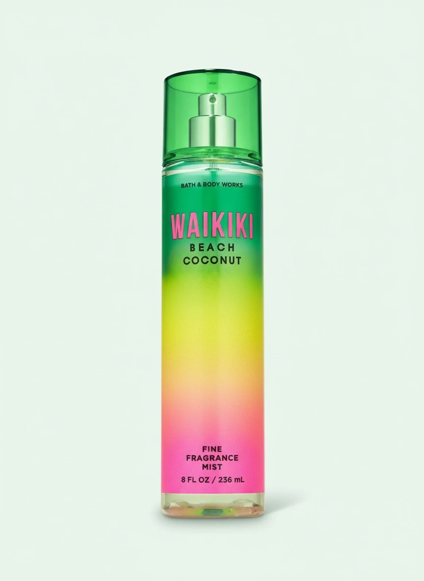 Bath and Body Works WAIKIKI - BEACH COCONUT Fine Fragrance Mist 8 Fluid Ounce (2019 Edition)