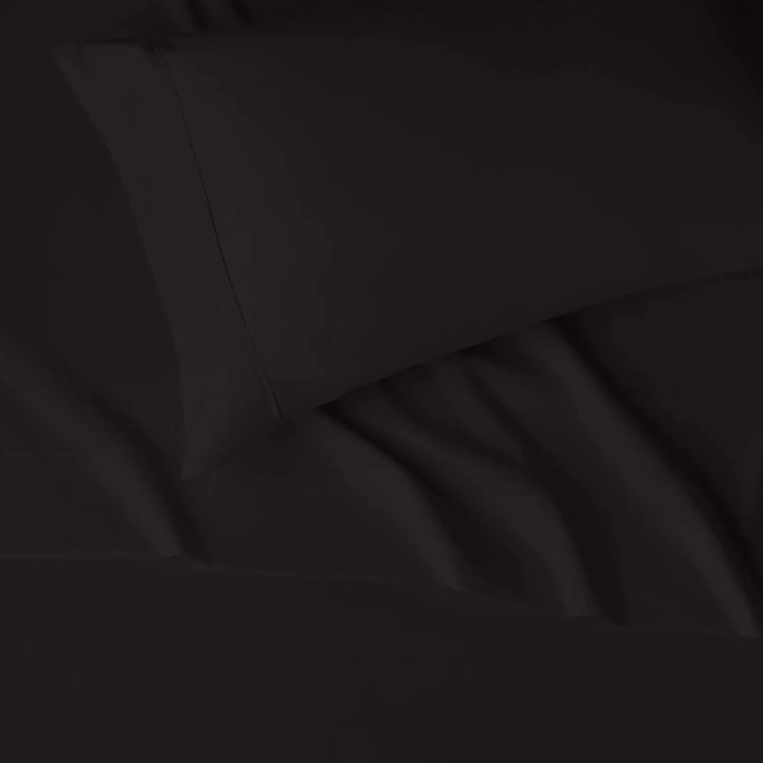Amazon Basics Lightweight Super Soft Breathable Microfiber 3-Piece Bedding Bed Sheets Set with 14-Inch Deep Pockets, Wrinkle Resistant, Easy Care, Twin, Black, Solid
