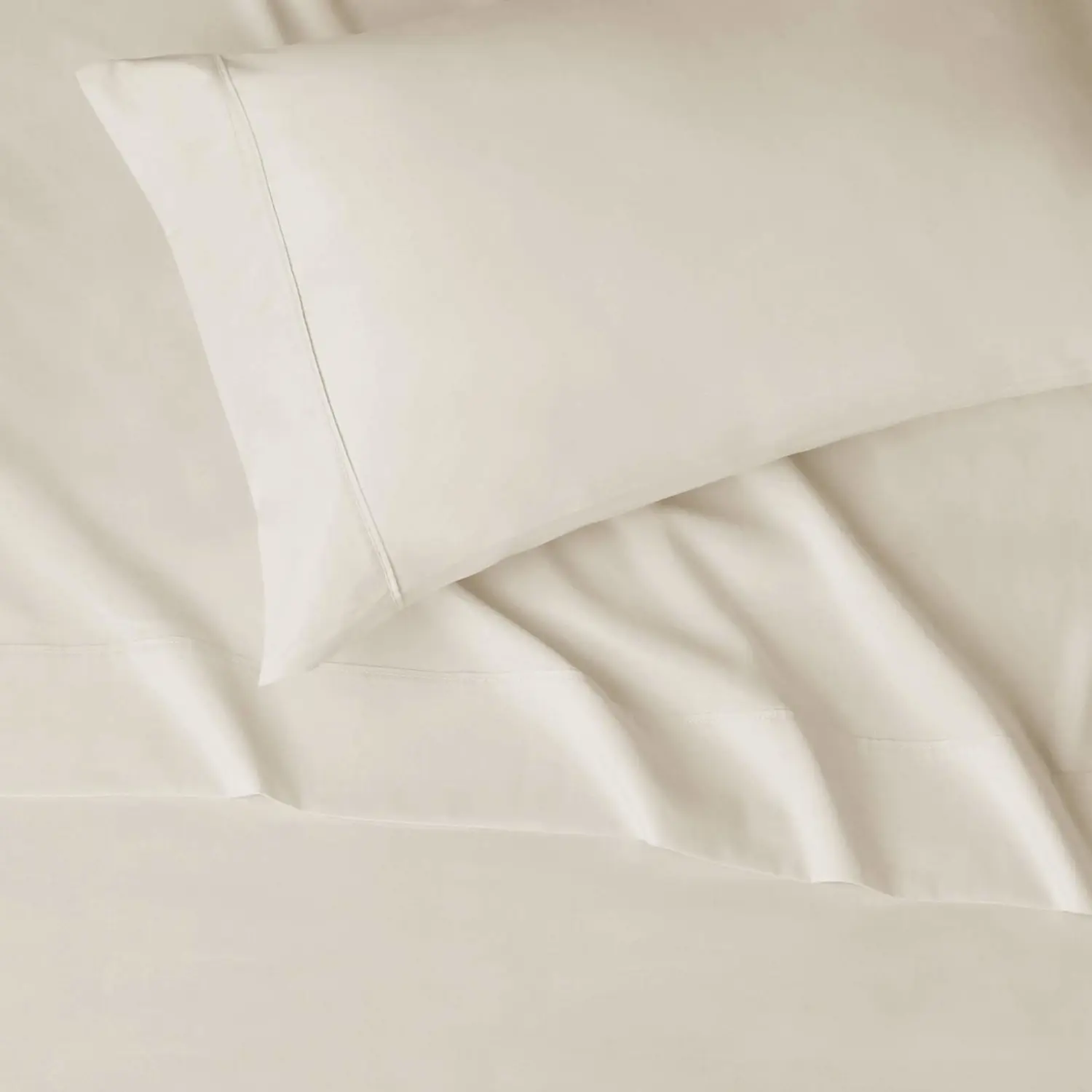 Amazon Basics Lightweight Super Soft Easy Care Wrinkle Free Breathable Microfiber 3 Piece Bed Sheet Set with 14-Inch Deep Pockets, Twin, Beige, Solid