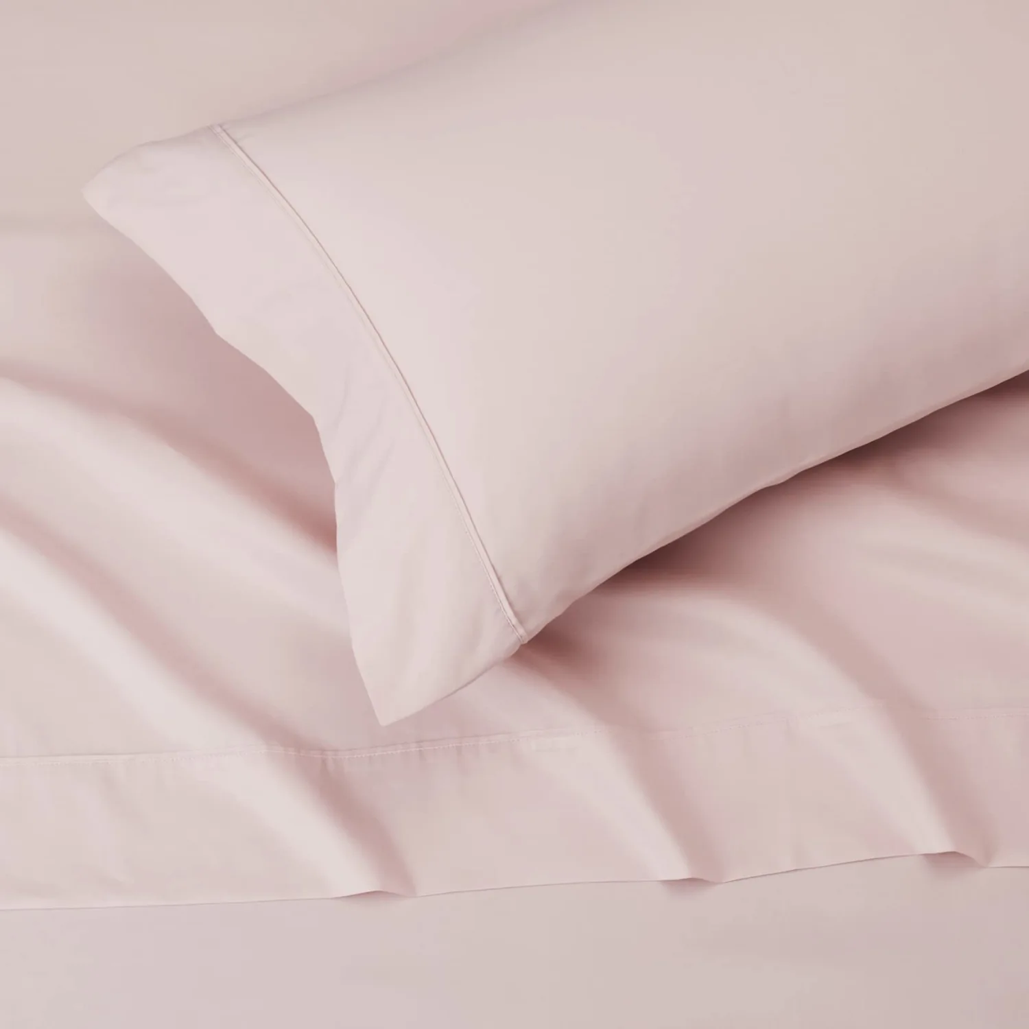Amazon Basics Lightweight Super Soft, Comfortable Easy Care Microfiber 3-Piece Bed Sheet Set with 14-Inch Deep Pockets, Easy to Wash, Twin XL, Blush Pink, Solid