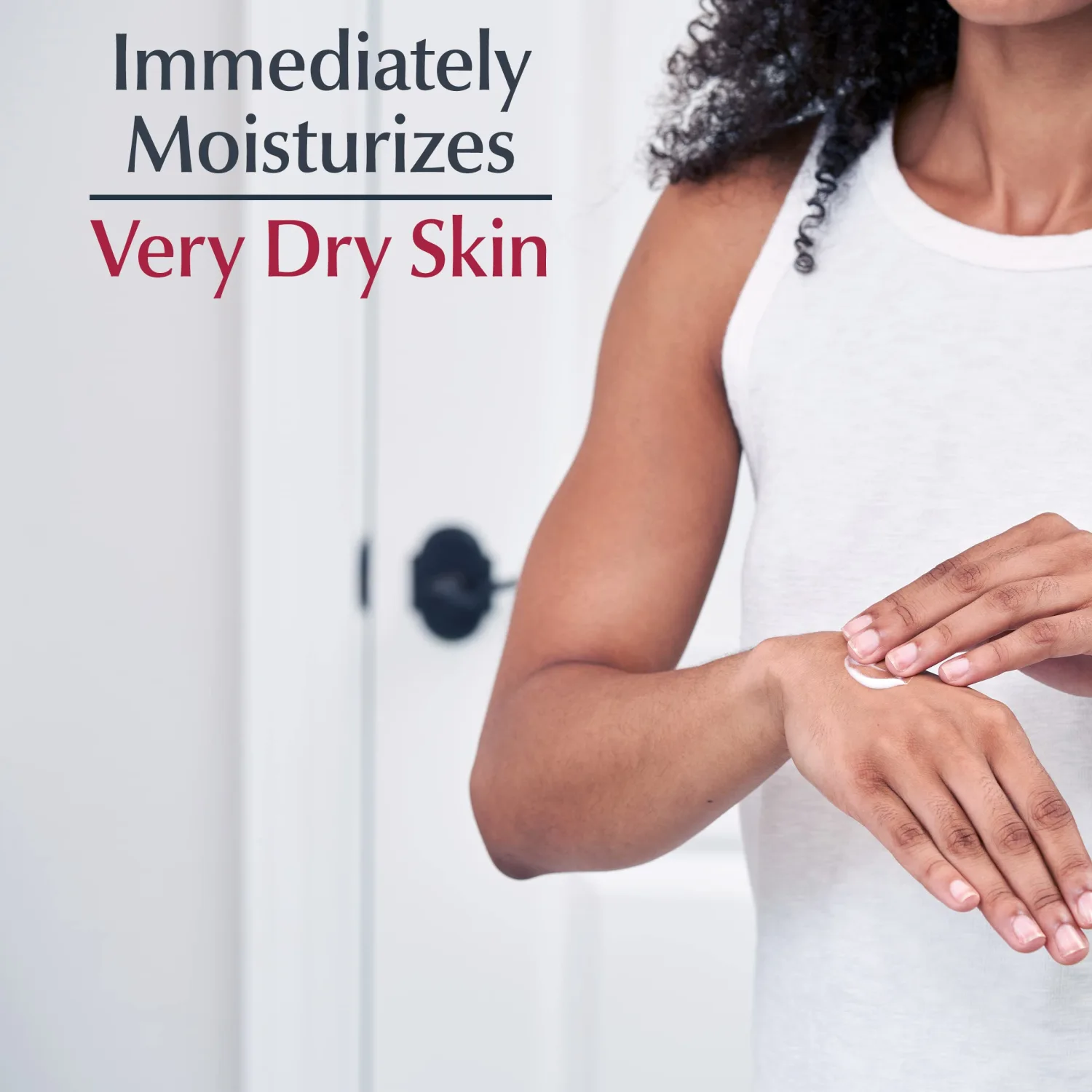 Eucerin Advanced Repair Body Cream for Very Dry Skin, Fragrance Free Daily Body Moisturizer, 8 Oz Tube