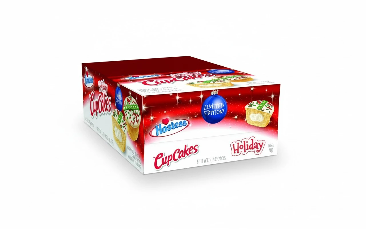 Hostess Holiday Cupcakes, 6 Count