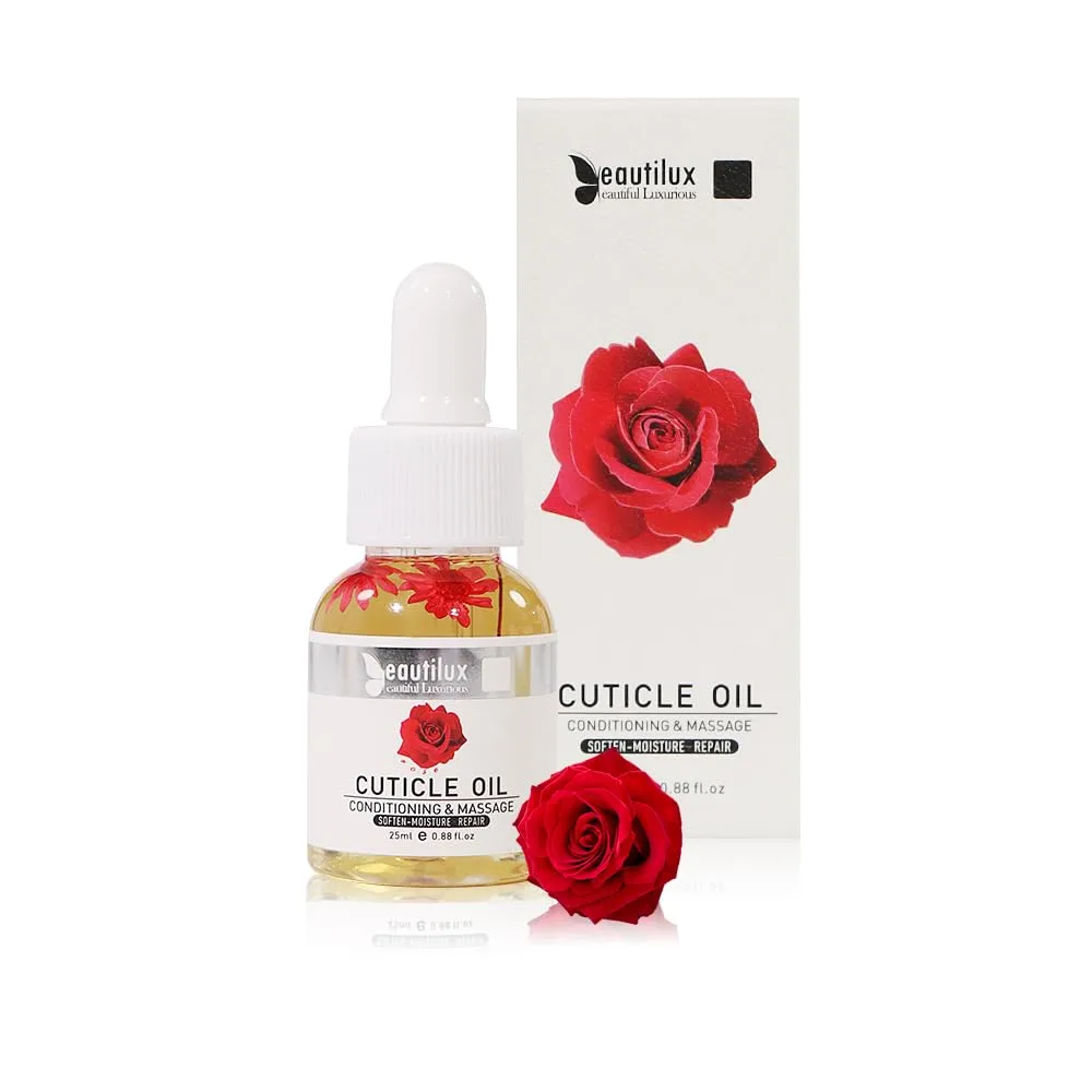 beautilux Cuticle Oil, 25ml Nail Oil for Growth and Strength Nails, 0.88 fl oz (CO-MG000)