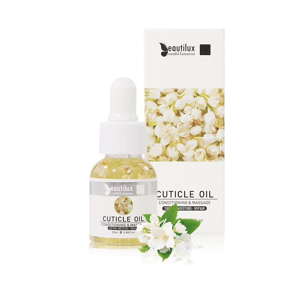 beautilux Cuticle Oil, 25ml Nail Oil for Growth and Strength Nails, 0.88 fl oz (CO-ML000)