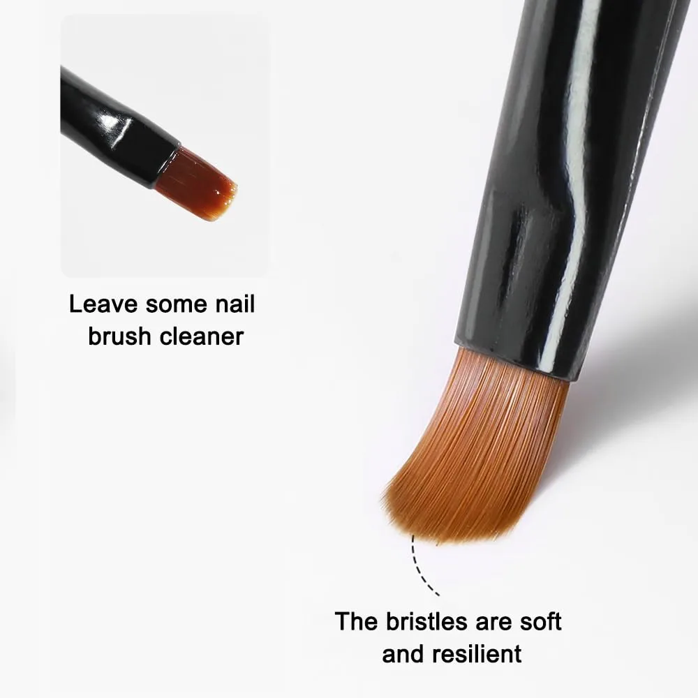 beautilux Nail Brush Cleaner Gel, 25ml Acrylic Brush Cleaner for Quickly Clean Gel Repair Brushes to Keep Soft, Nails Art Tools (XB-000)
