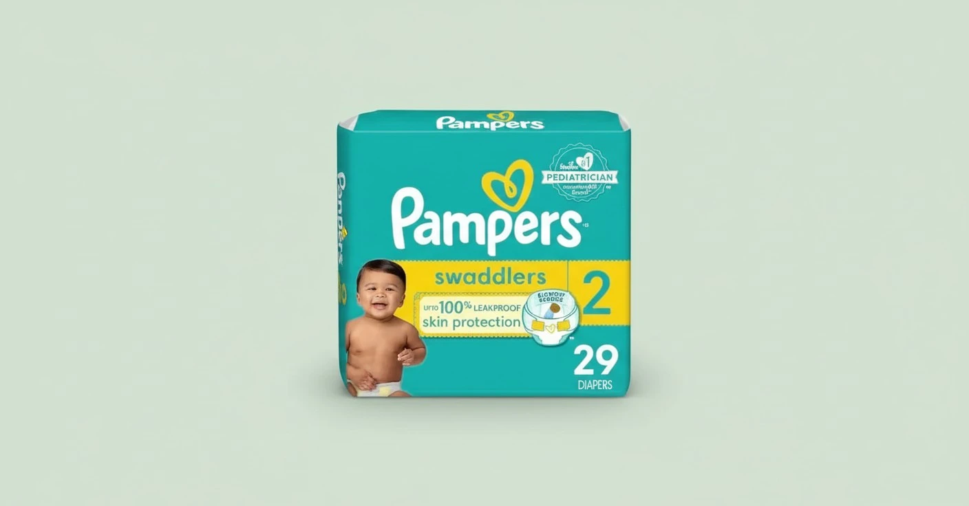 Pampers Swaddlers Diapers - Size 2, 29 Count, Ultra Soft Disposable Baby Diapers (Pack of 2)